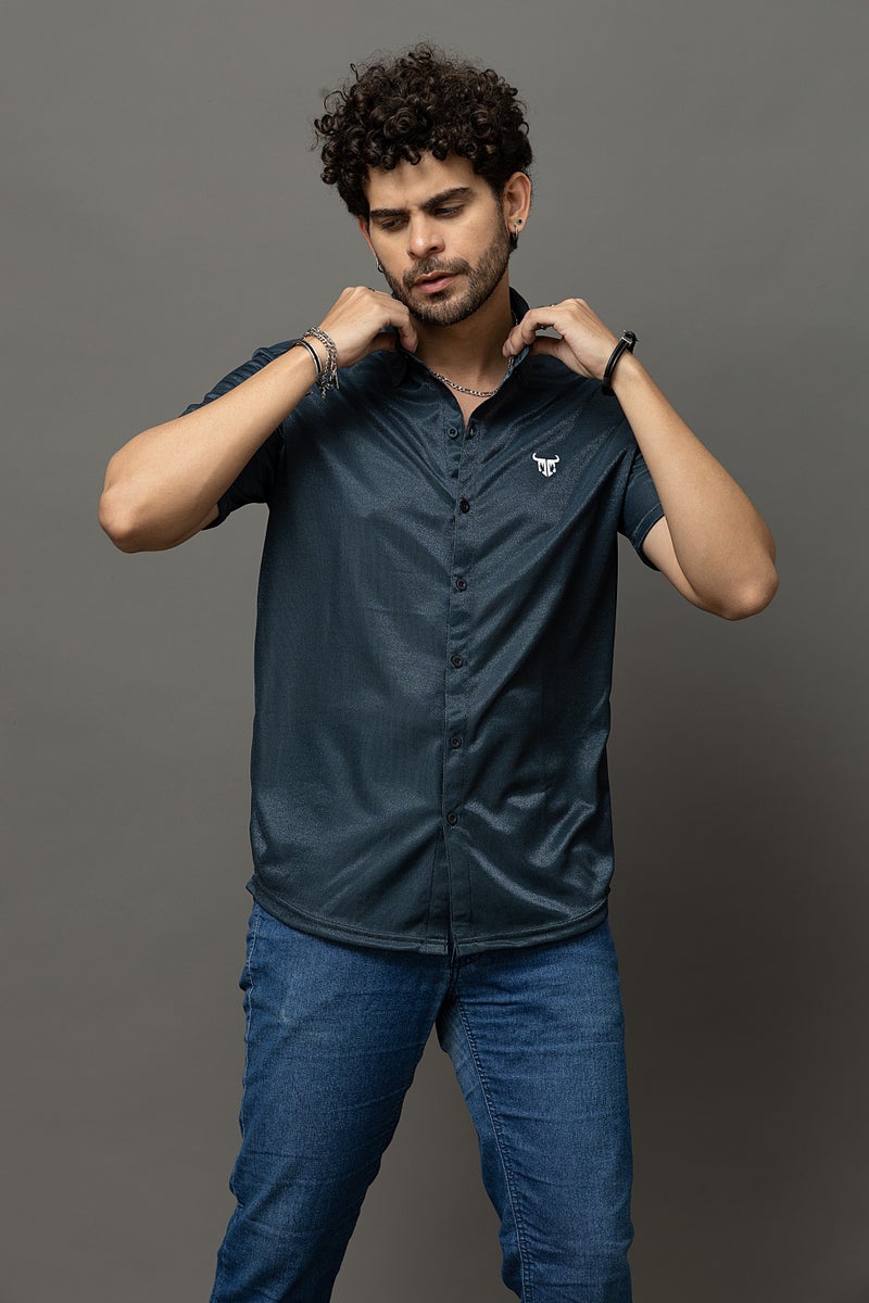 GO DEVIL Midnight Steel Casual Wear Shirt for Men - Image 1
